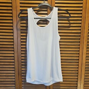 Women's White Racerback Tank Top